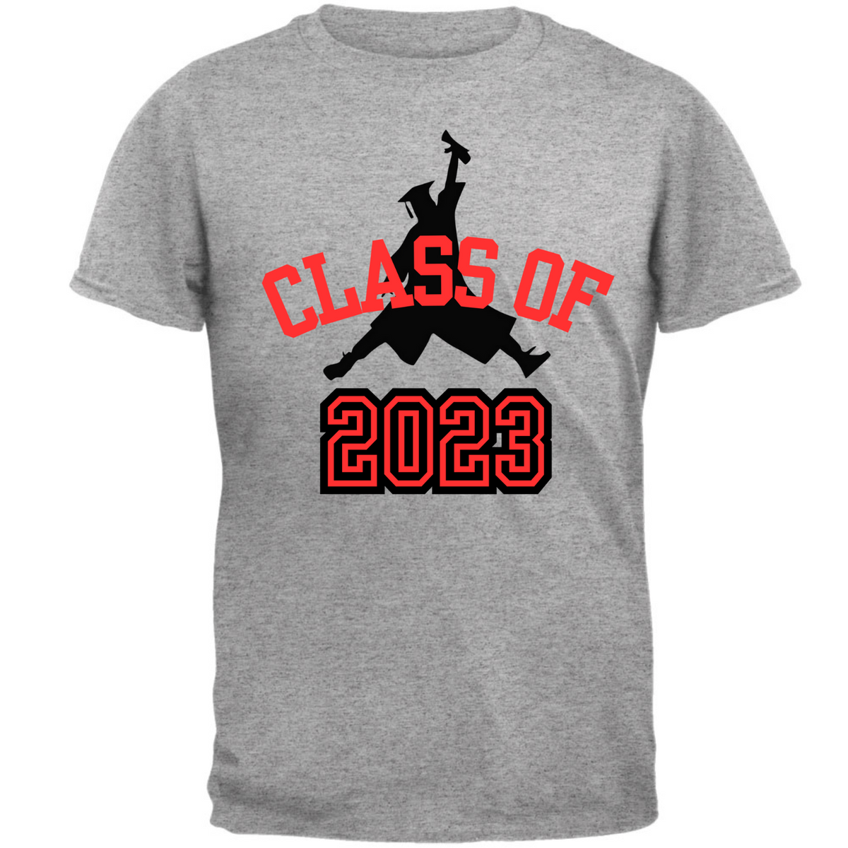 Class of 2023 Graduation Jumping Grad T Shirt  Old Glory   