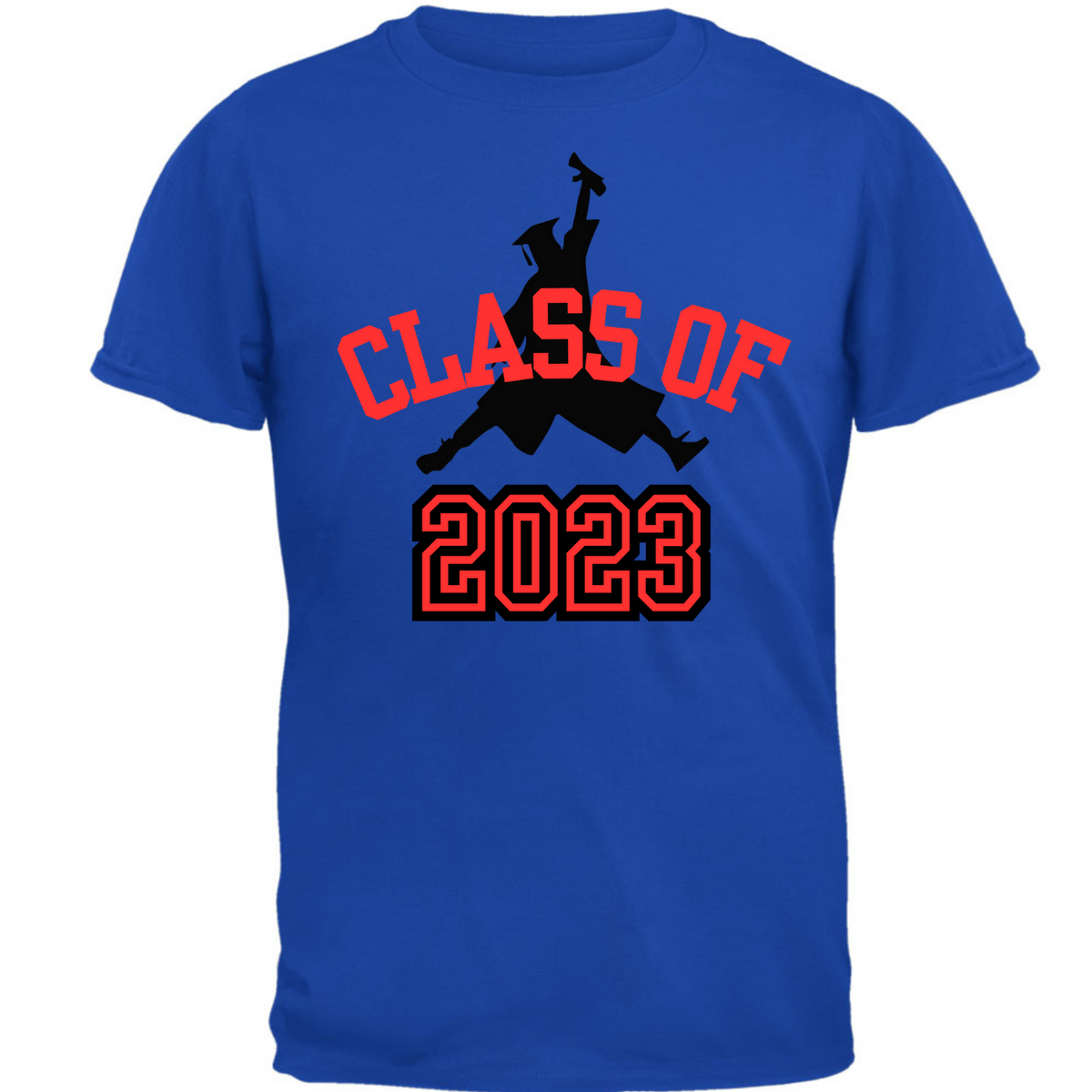 Class of 2023 Graduation Jumping Grad T Shirt  Old Glory   