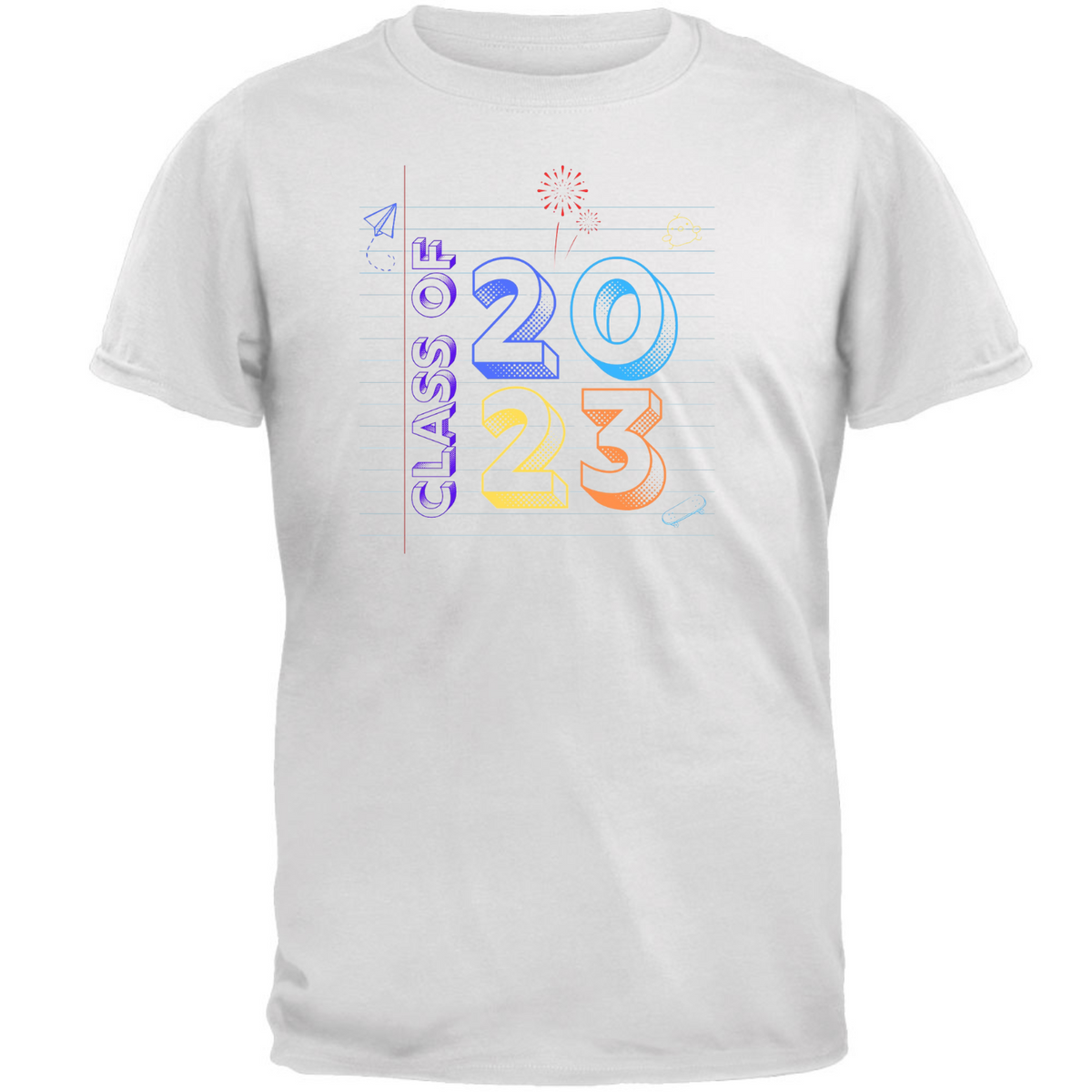 Class of 2023 Graduation Notebook Doodle T Shirt  Old Glory   