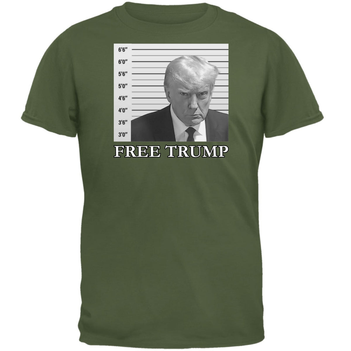 Free Donald Trump Mugshot 2023 Mens T Shirt  Old Glory   