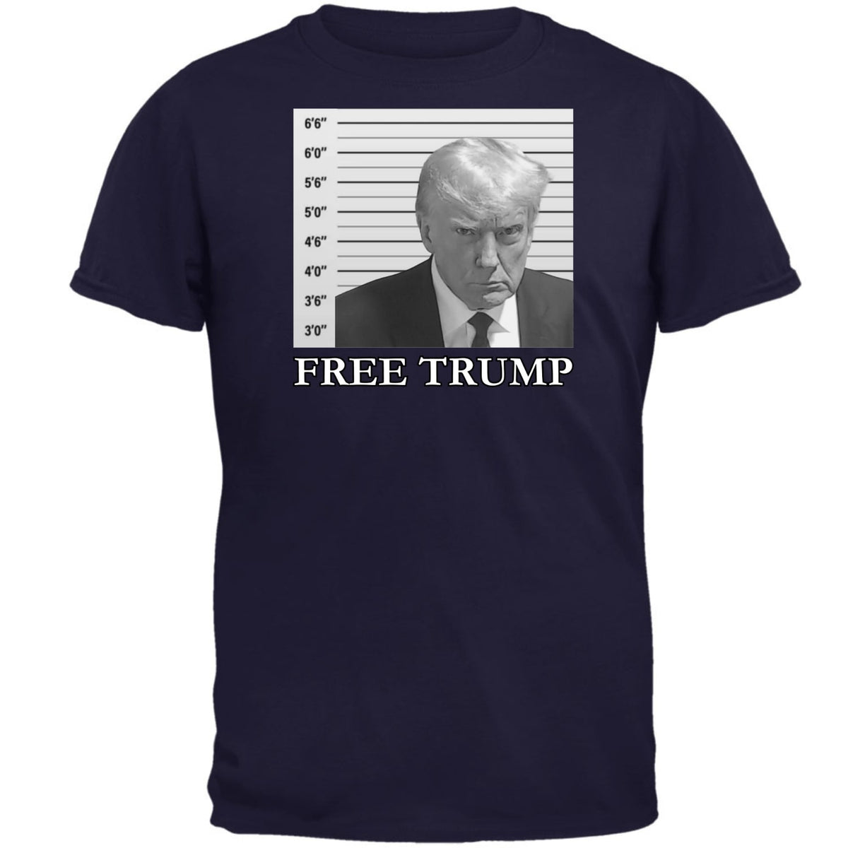 Free Donald Trump Mugshot 2023 Mens T Shirt  Old Glory   