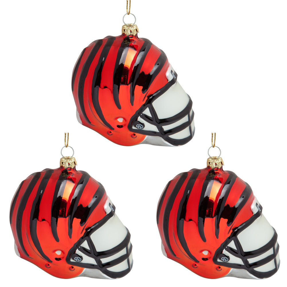 Cincinnati Bengals - Glass Helmet Ornament 3 Pack - OS / Multicoloured Ornaments Old Glory   