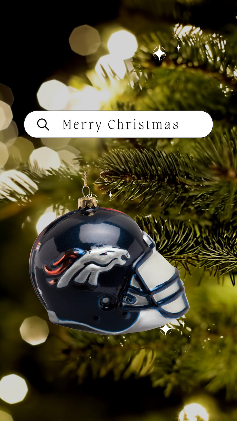 Denver Broncos - Glass Helmet Ornament 3 Pack - OS / Multicoloured Ornaments Old Glory   