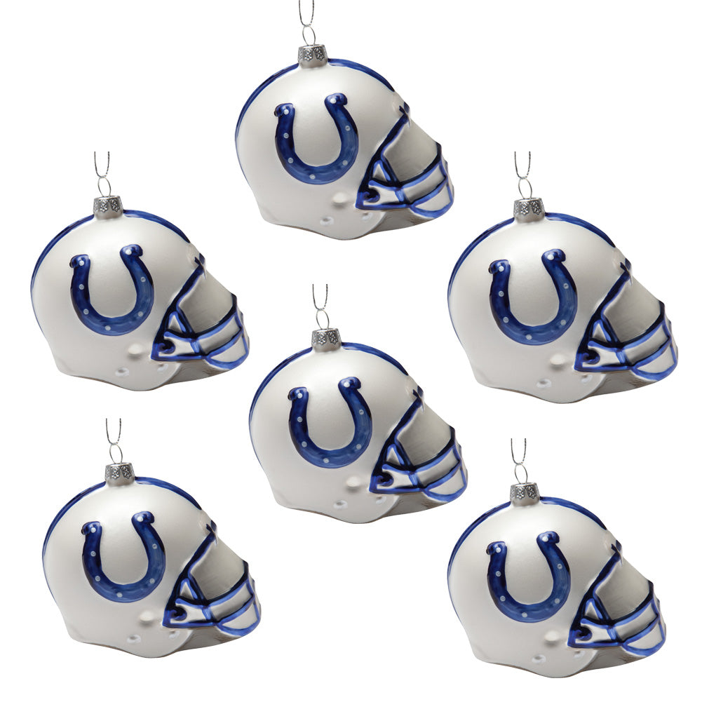 Indianapolis Colts - Glass Helmet Ornament 6 Pack - OS / Multicoloured Ornaments Old Glory   