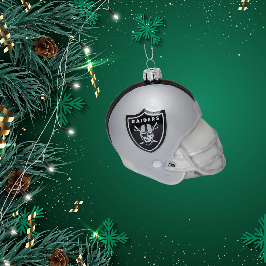 Oakland Raiders - Glass Helmet Ornament 3 Pack - OS / Multi Ornaments Old Glory   