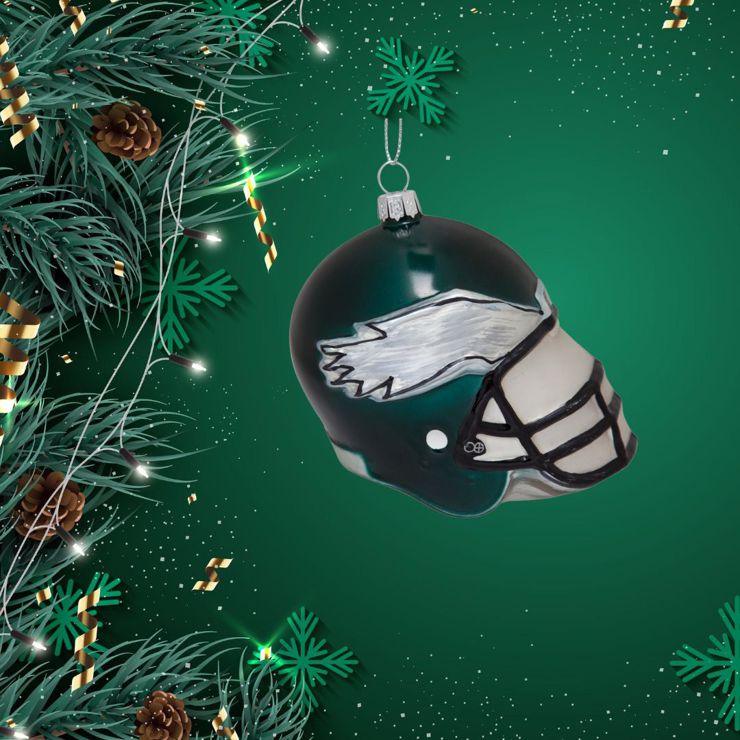 Philadelphia Eagles - Glass Helmet Ornament 3 Pack - OS / Multi Ornaments Old Glory   