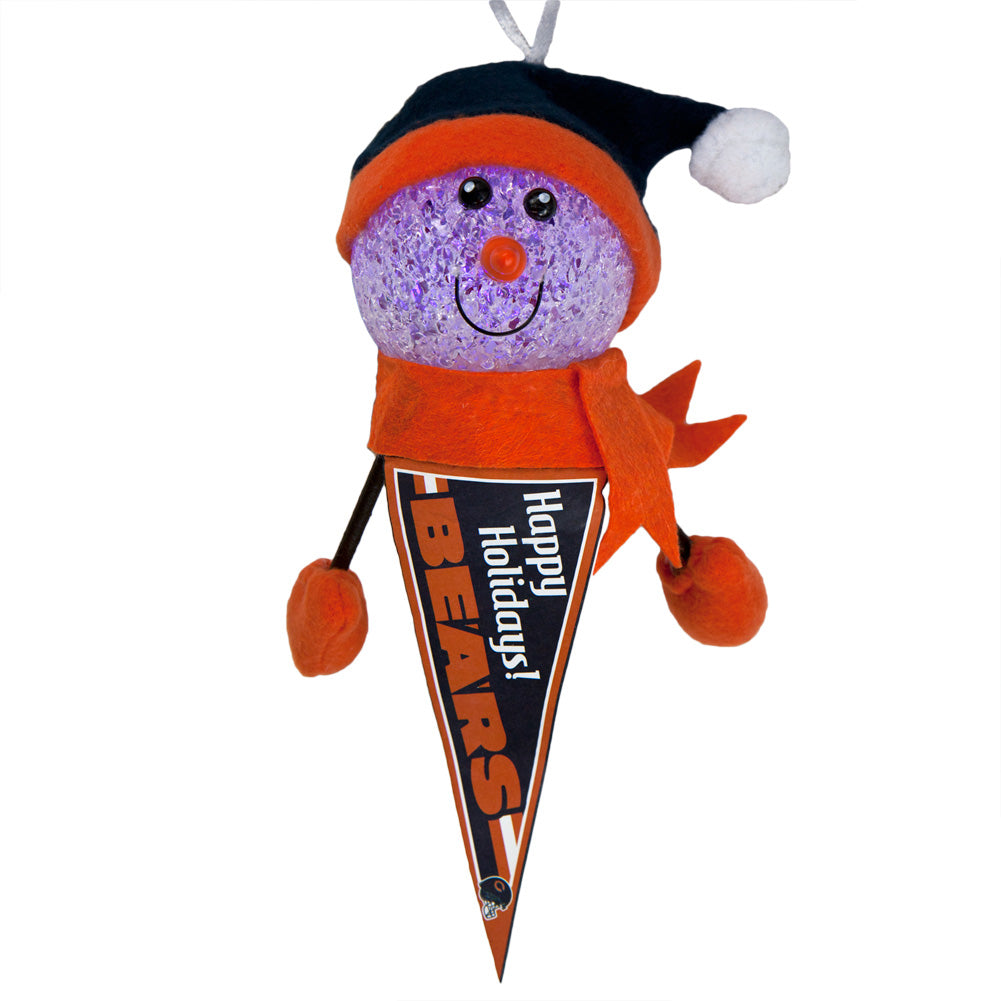 Chicago Bears - Light-Up Snowman Pennant Ornament 3 Pack - OS / Multicoloured Ornaments Old Glory   