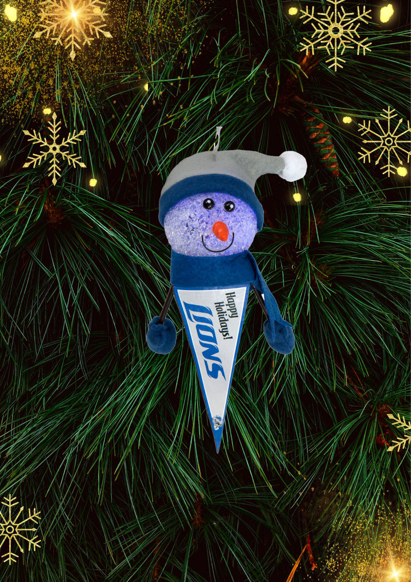 Detroit Lions - Light-Up Snowman Pennant Ornament 3 Pack - OS / Multicoloured Ornaments Old Glory   