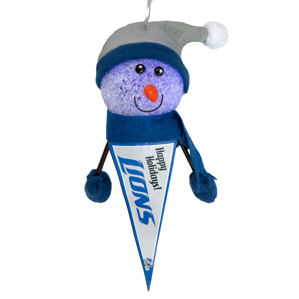 Detroit Lions - Light-Up Snowman Pennant Ornament 6 Pack - OS / Multicoloured Ornaments Old Glory   