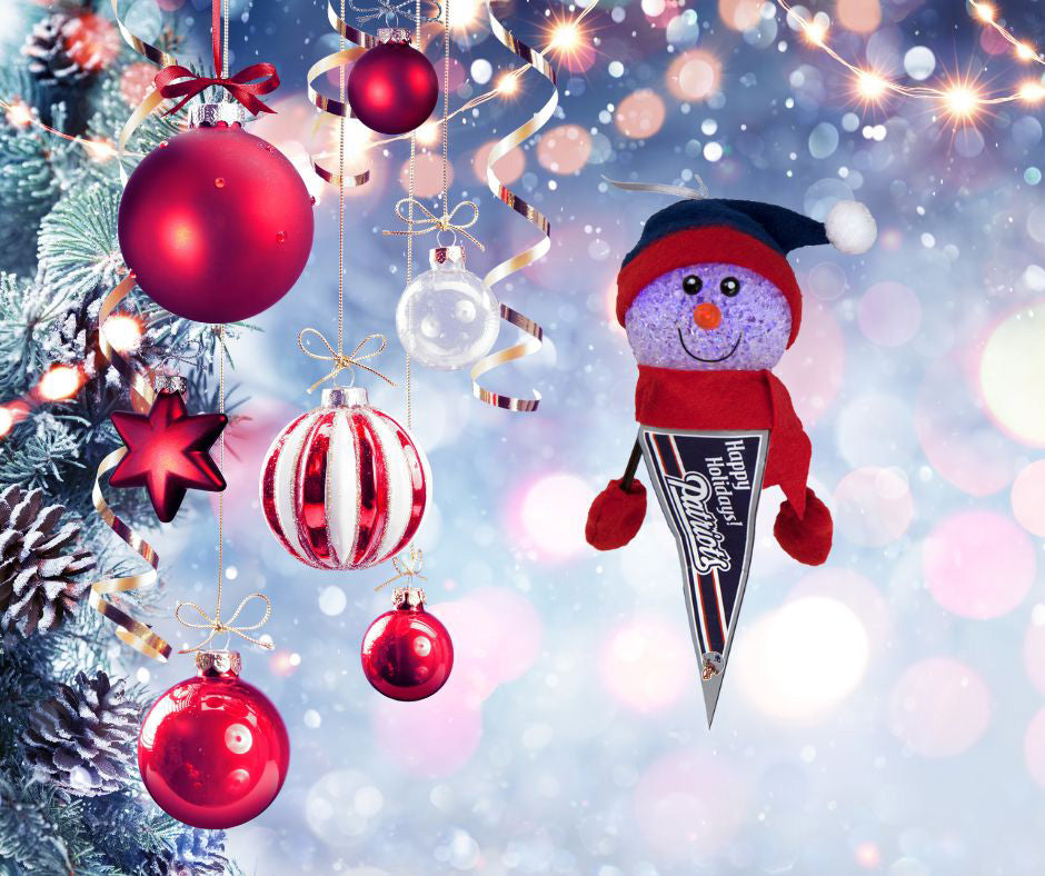 New England Patriots - Light-Up Snowman Pennant Ornament 3 Pack - OS / Multicoloured Ornaments Old Glory   