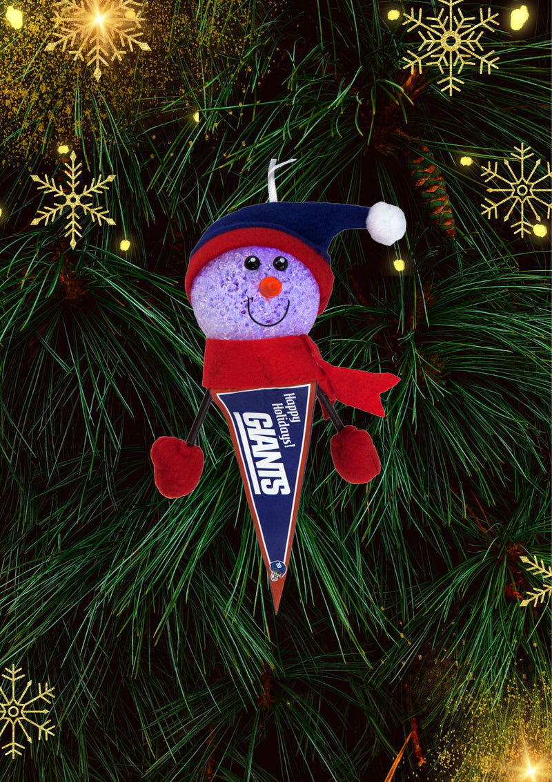 New York Giants - Light-Up Snowman Pennant Ornament 6 Pack - OS / Multicoloured Ornaments Old Glory   