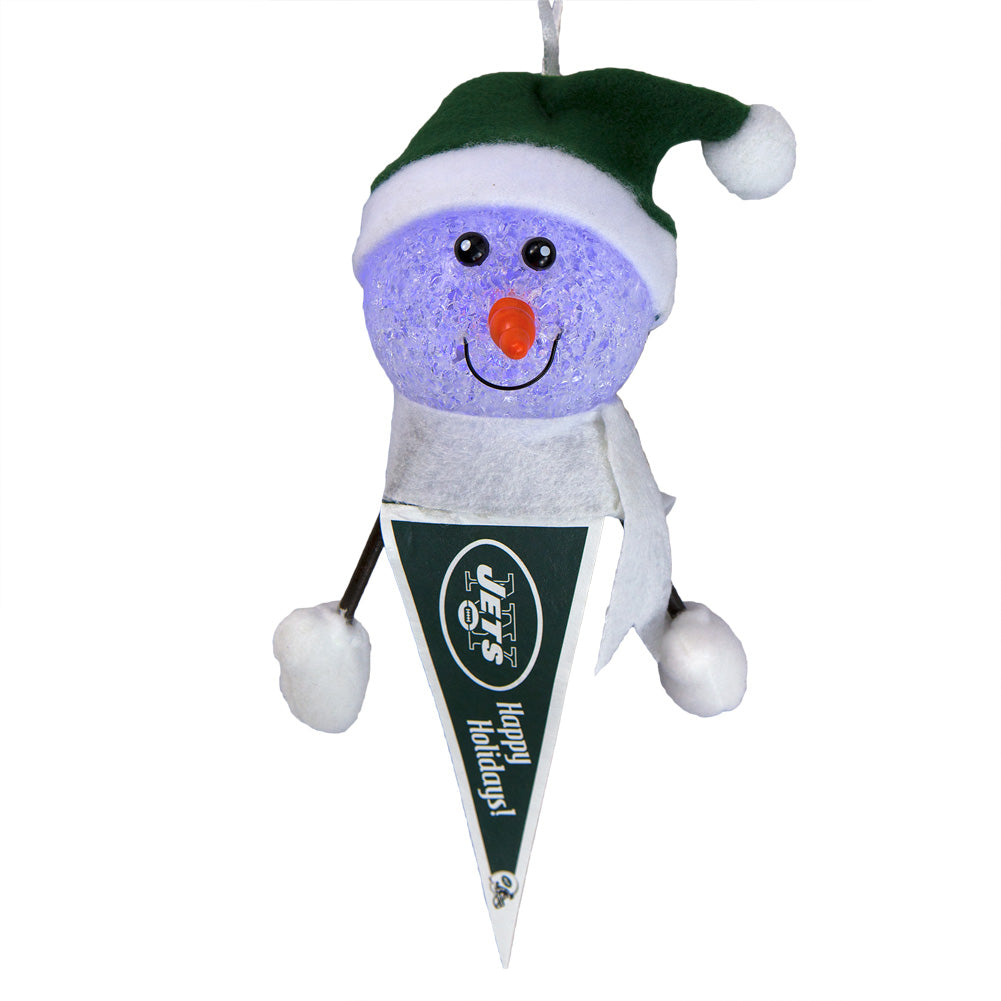 New York Jets - Light-Up Snowman Pennant Ornament 3 Pack - OS / Multicoloured Ornaments Old Glory   