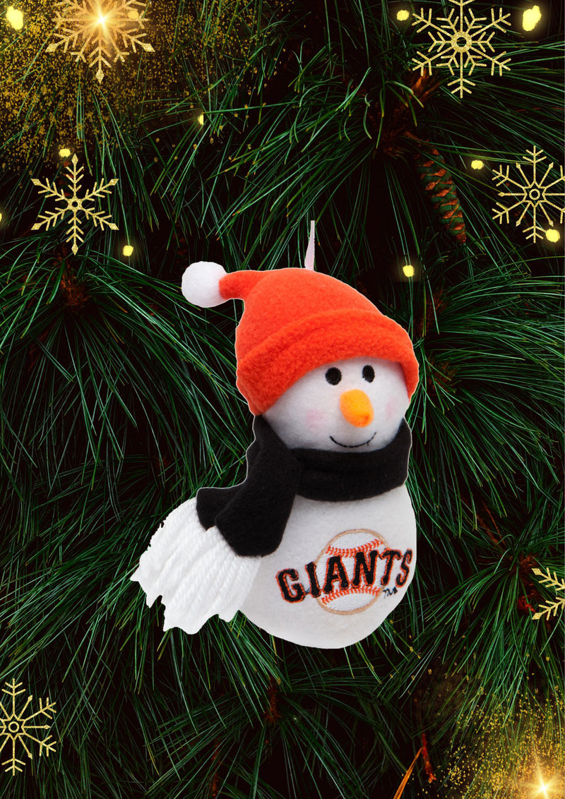 San Francisco Giants - Plush Snowman Ornament 3 Pack - OS / Multicoloured Ornaments Old Glory   