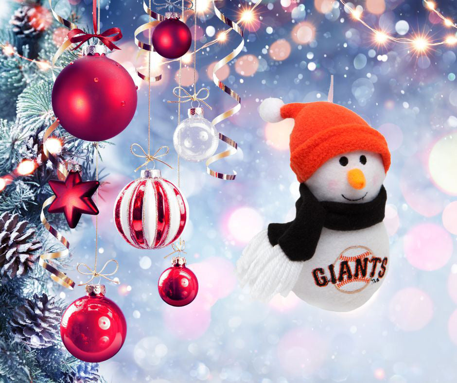 San Francisco Giants - Plush Snowman Ornament 3 Pack - OS / Multicoloured Ornaments Old Glory   