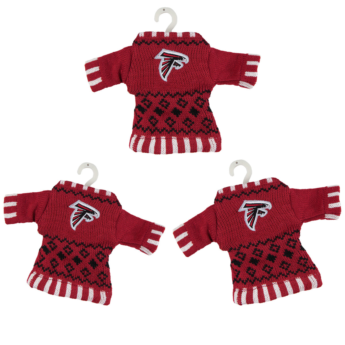 Atlanta Falcons - Knit Sweater Ornament 3 Pack - OS / Multicoloured Ornaments Old Glory   