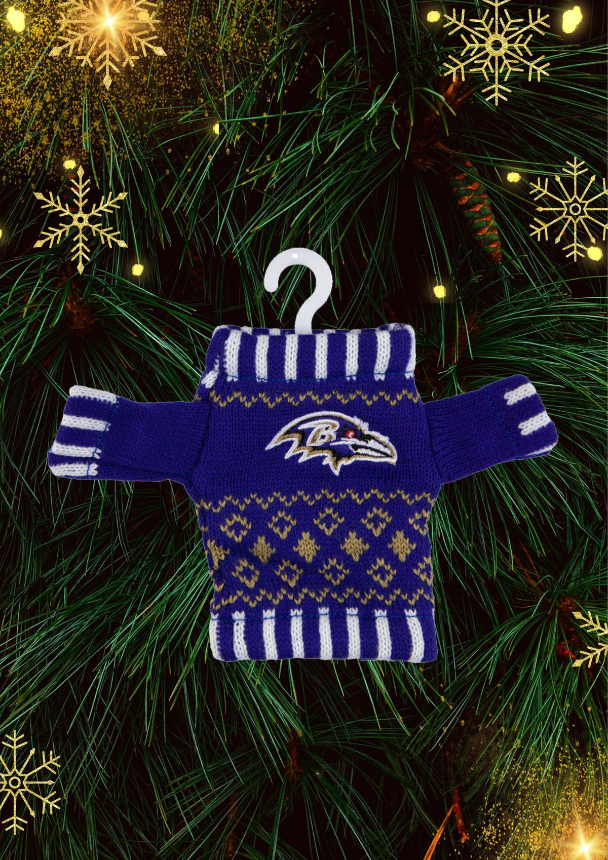 Baltimore Ravens - Knit Sweater Ornament 3 Pack - OS / Multicoloured Ornaments Old Glory   