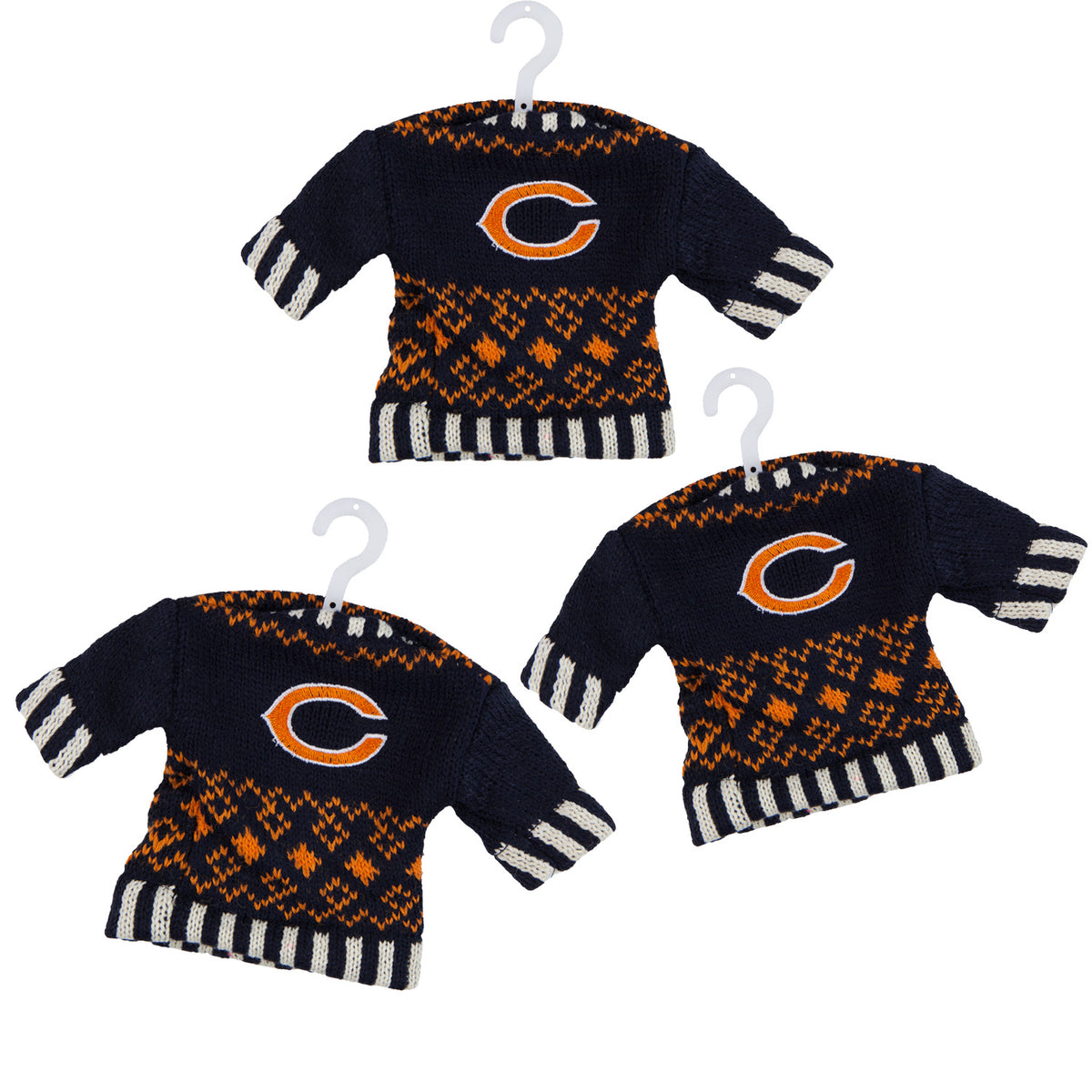 Chicago Bears - Knit Sweater Ornament 3 Pack - OS / Multicoloured Ornaments Old Glory   