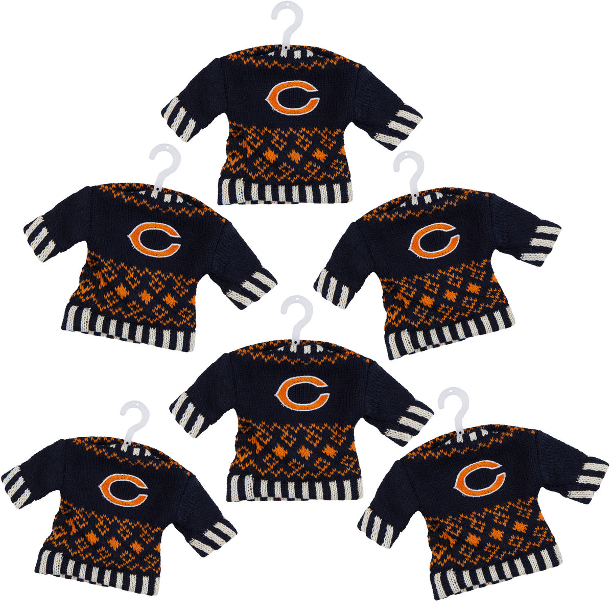 Chicago Bears - Knit Sweater Ornament 6 Pack - OS / Multicoloured Ornaments Old Glory   