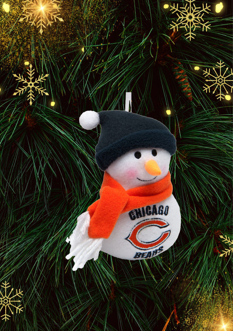 Chicago Bears - Plush Snowman Ornament 3 Pack - OS / Multicoloured Ornaments Old Glory   