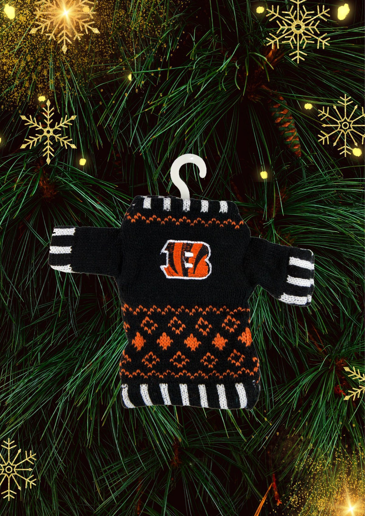 Cincinnati Bengals - Knit Sweater Ornament 3 Pack - OS / Multicoloured Ornaments Old Glory   