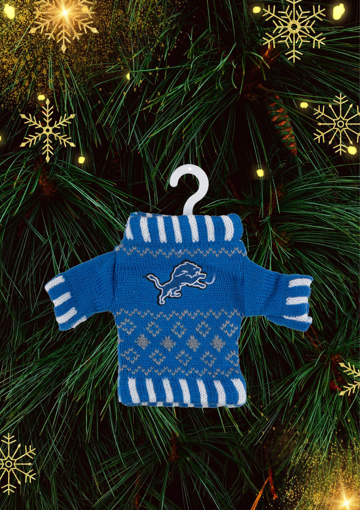 Detroit Lions - Knit Sweater Ornament 3 Pack - OS / Multicoloured Ornaments Old Glory   