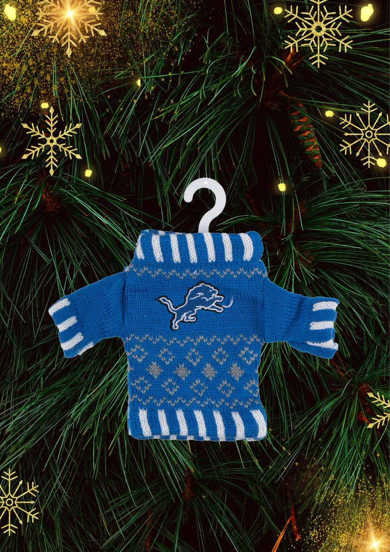 Detroit Lions - Knit Sweater Ornament 6 Pack - OS / Multicoloured Ornaments Old Glory   