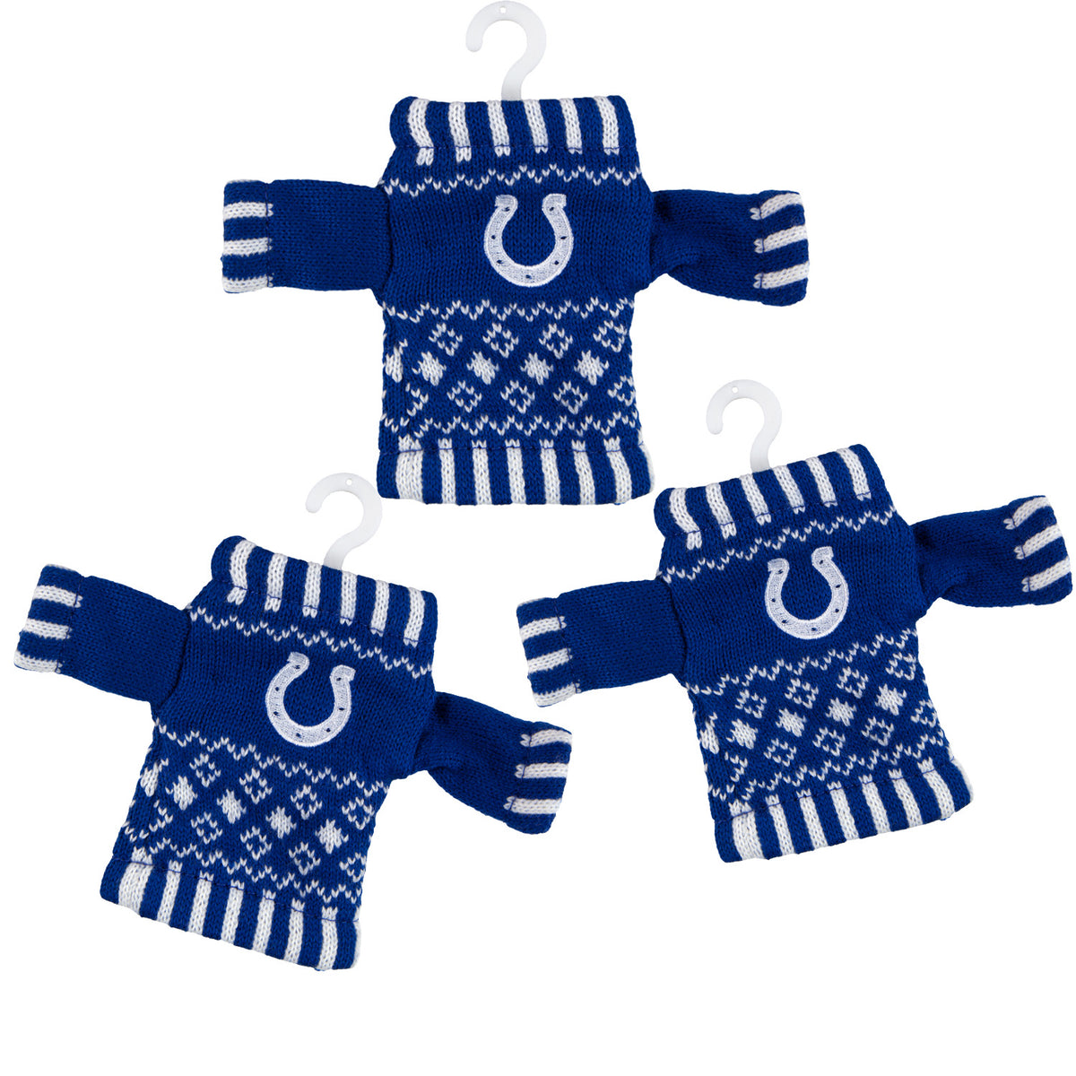 Indianapolis Colts - Knit Sweater Ornament 3 Pack - OS / Multicoloured Ornaments Old Glory   