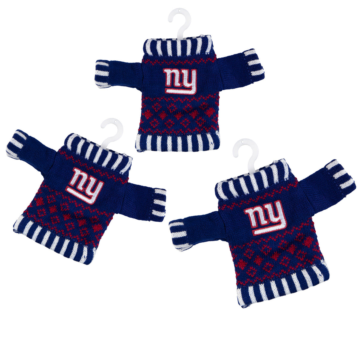 New York Giants - Knit Sweater Ornament 3 Pack - OS / Multicoloured Ornaments Old Glory   