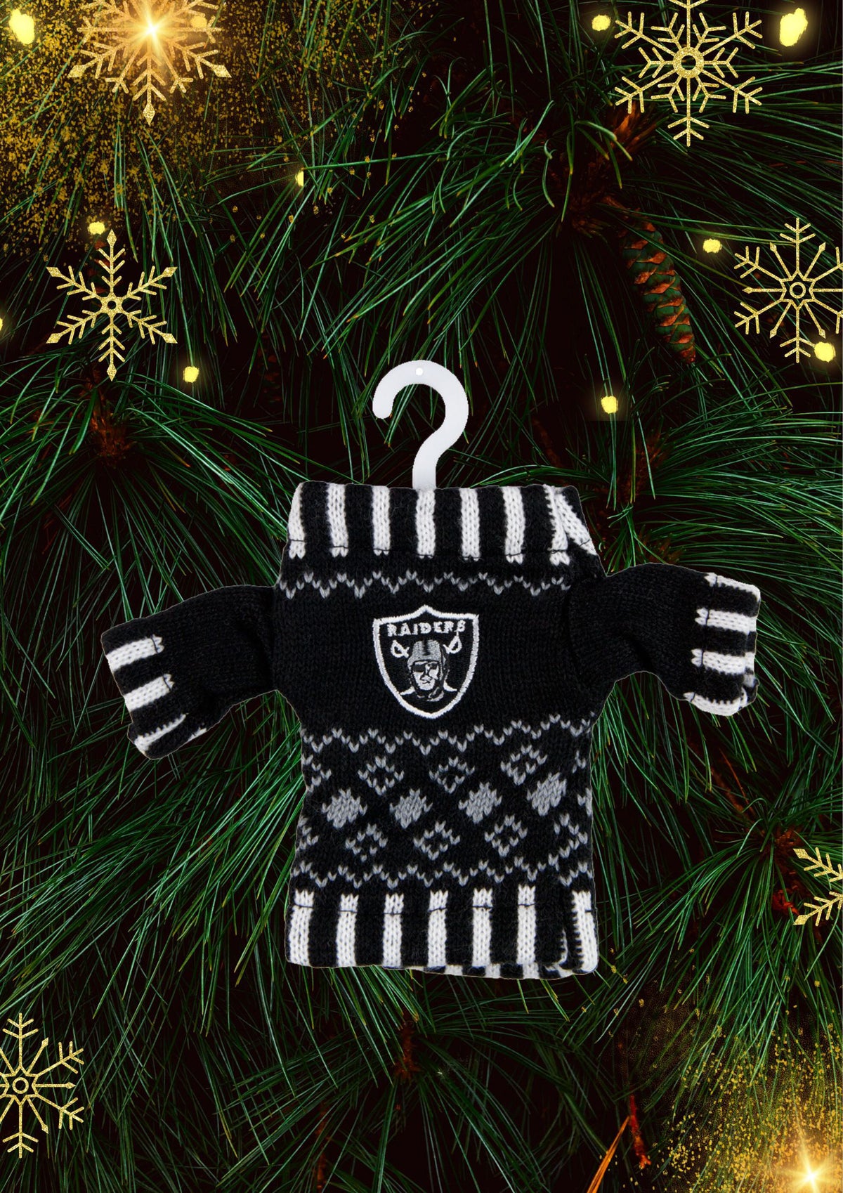 Oakland Raiders - Knit Sweater Ornament 3 Pack - OS / Multicoloured Ornaments Old Glory   