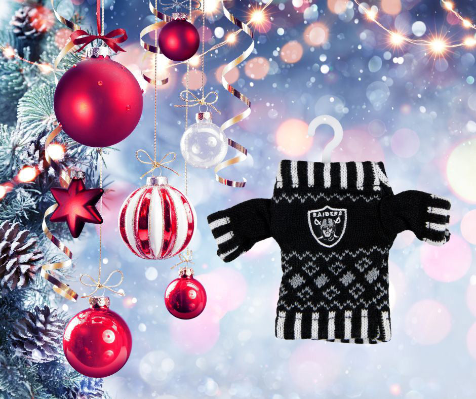 Oakland Raiders - Knit Sweater Ornament 3 Pack - OS / Multicoloured Ornaments Old Glory   