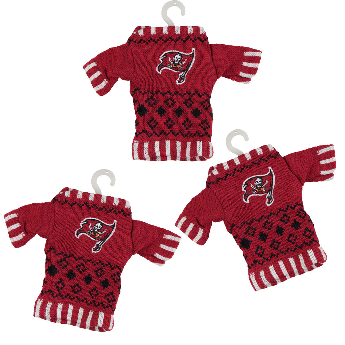 Tampa Bay Buccaneers - Knit Sweater Ornament 3 Pack - OS / Multicoloured Ornaments Old Glory   