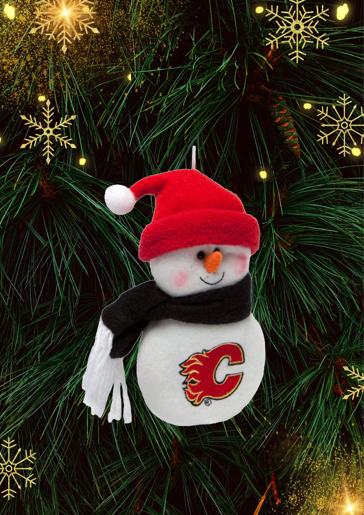 Calgary Flames - Plush Snowman Ornament 3 Pack - OS / Multicoloured Ornaments Old Glory   