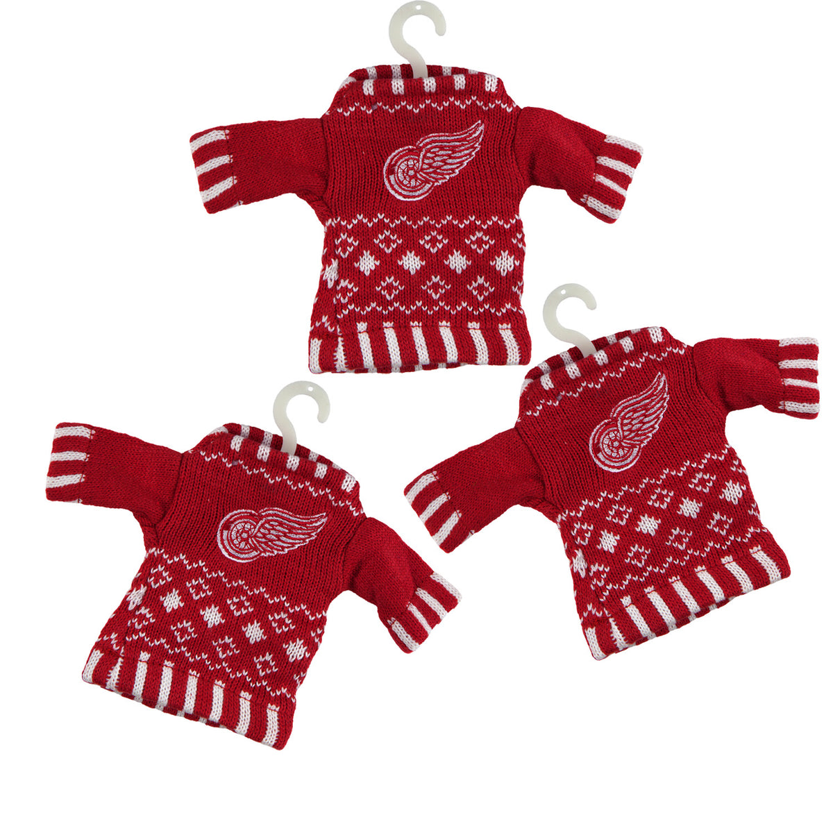 Detroit Red Wings - Knit Sweater Ornament 3 Pack - OS / Multi Ornaments Old Glory   