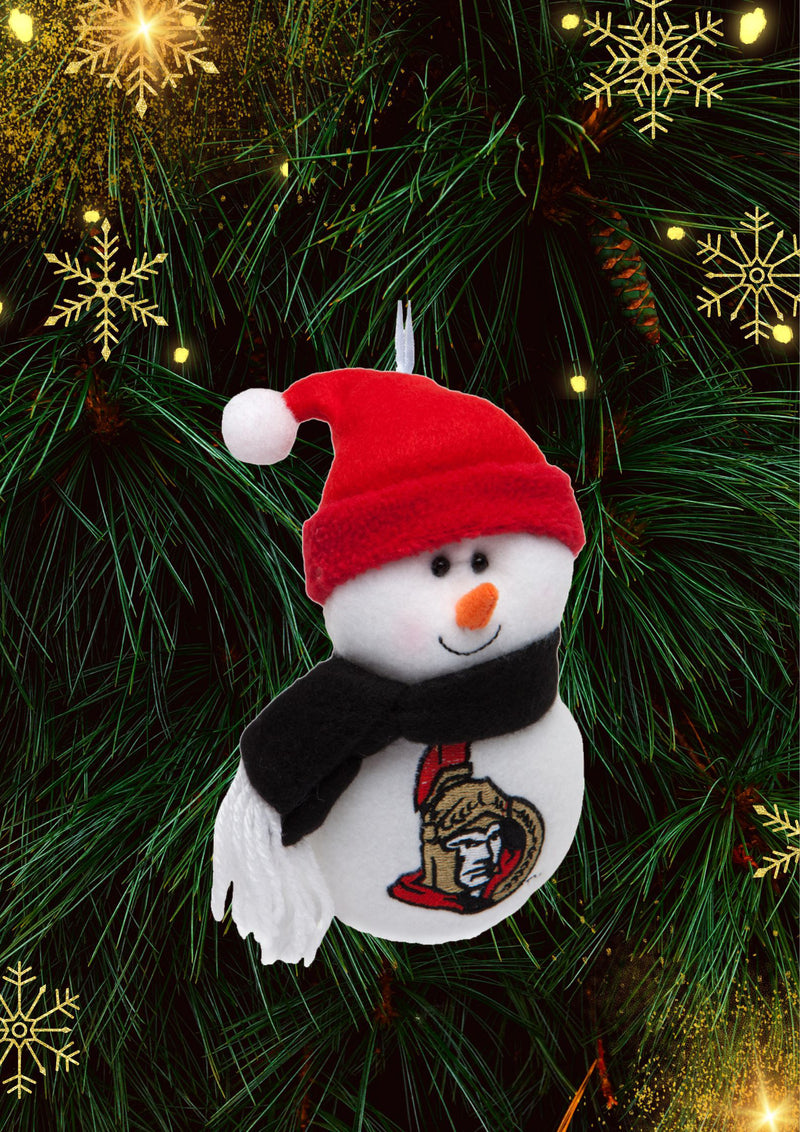 Ottawa Senators - Plush Snowman Ornament 6 Pack - OS / Multicoloured Ornaments Old Glory   