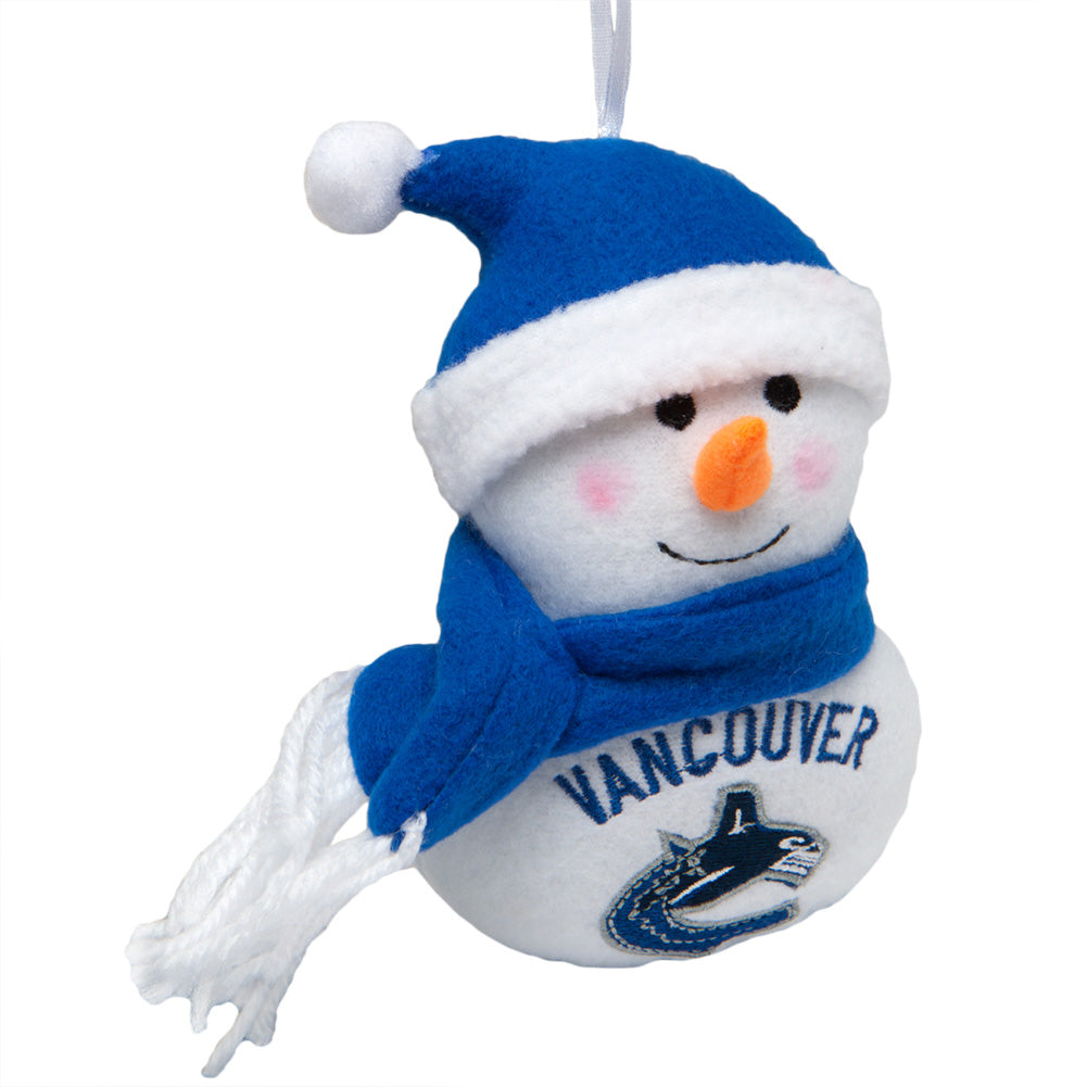 Vancouver Canucks - Plush Snowman Ornament 3 Pack - OS / Multicoloured Ornaments Old Glory   