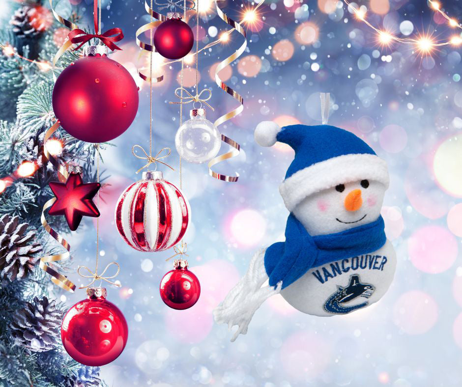Vancouver Canucks - Plush Snowman Ornament 3 Pack - OS / Multicoloured Ornaments Old Glory   