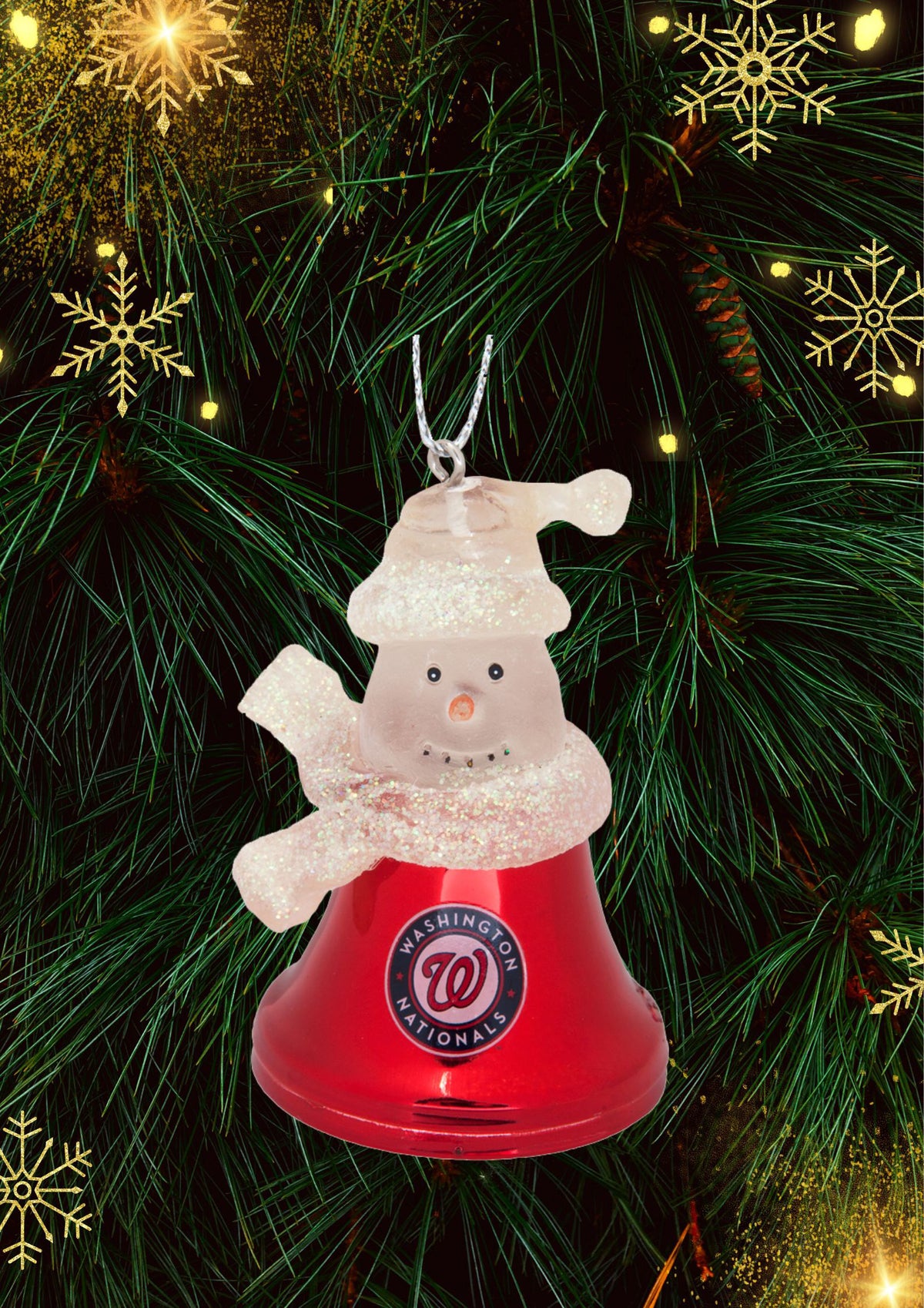 Washington Nationals - Snowman Bell Ornament 3 Pack - OS / Multicoloured Ornaments Old Glory   