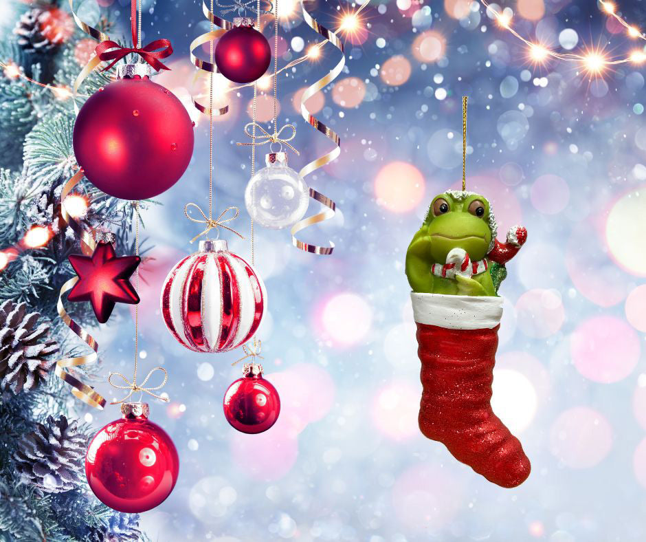 Christmas Frog In Stocking Ornament 6 Pack - One Size / Multi Ornaments Old Glory   