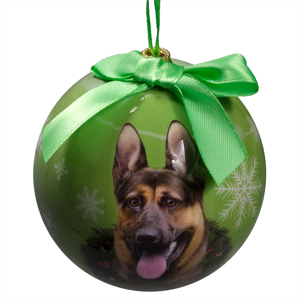 German Shepherd Christmas Ball Ornament 3 Pack Ornaments Old Glory   