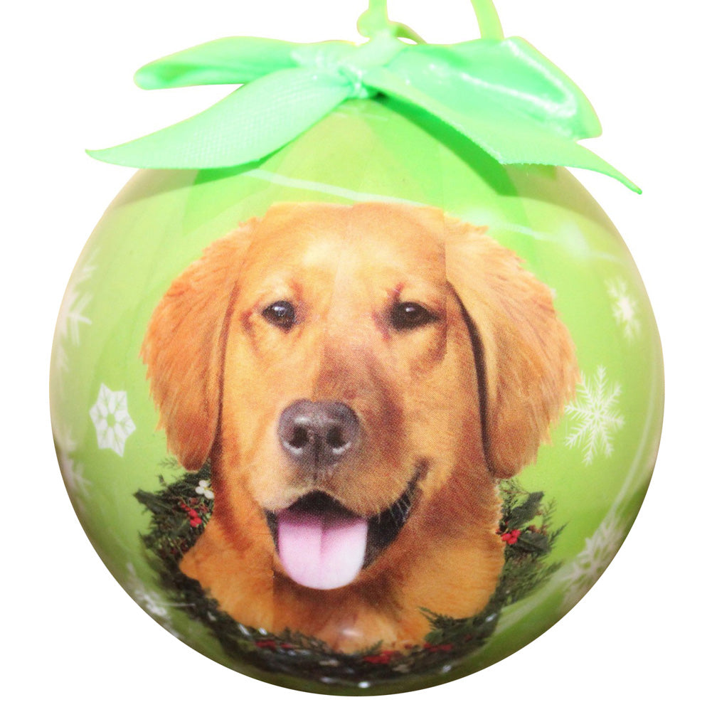 Golden Retriever Christmas Ball Ornament 6 Pack - OS / Light Green Ornaments Old Glory   