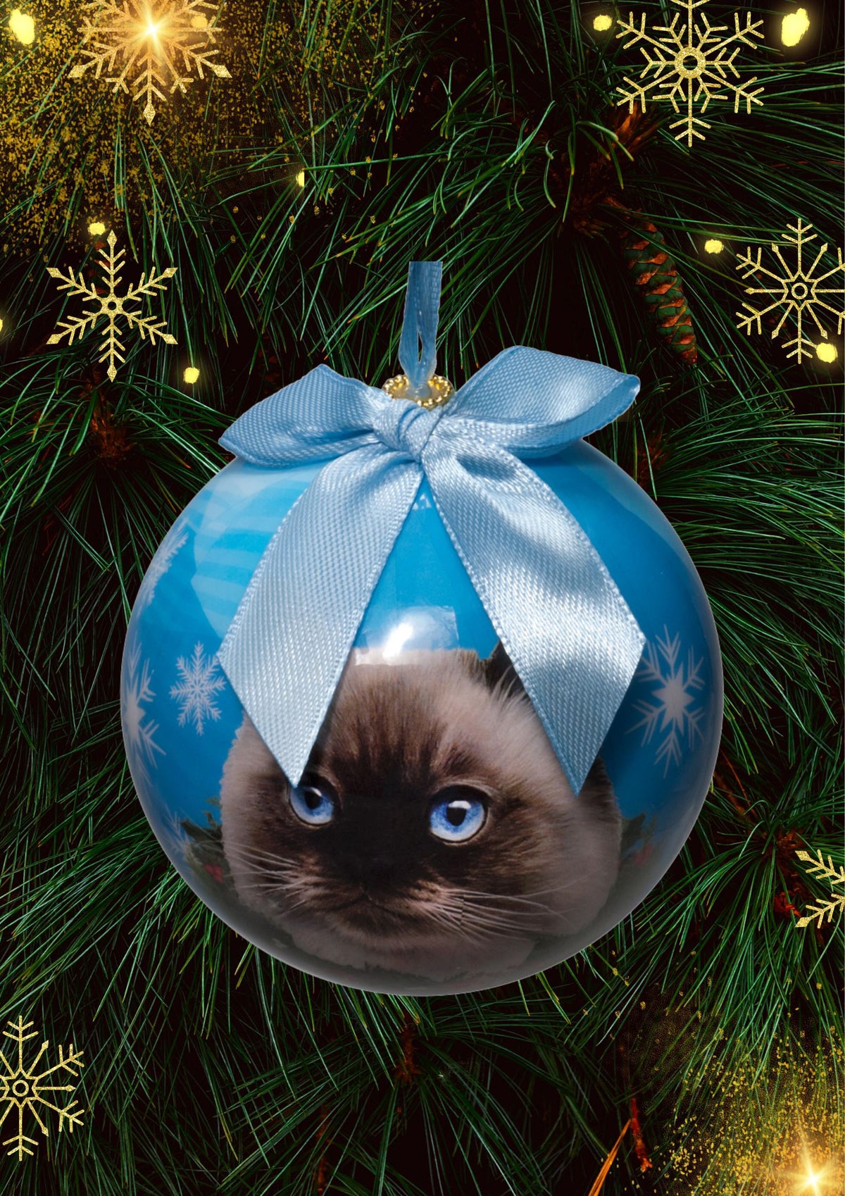 Himalayan Cat Christmas Ball Ornament 3 Pack - OS / Multi Ornaments Old Glory   