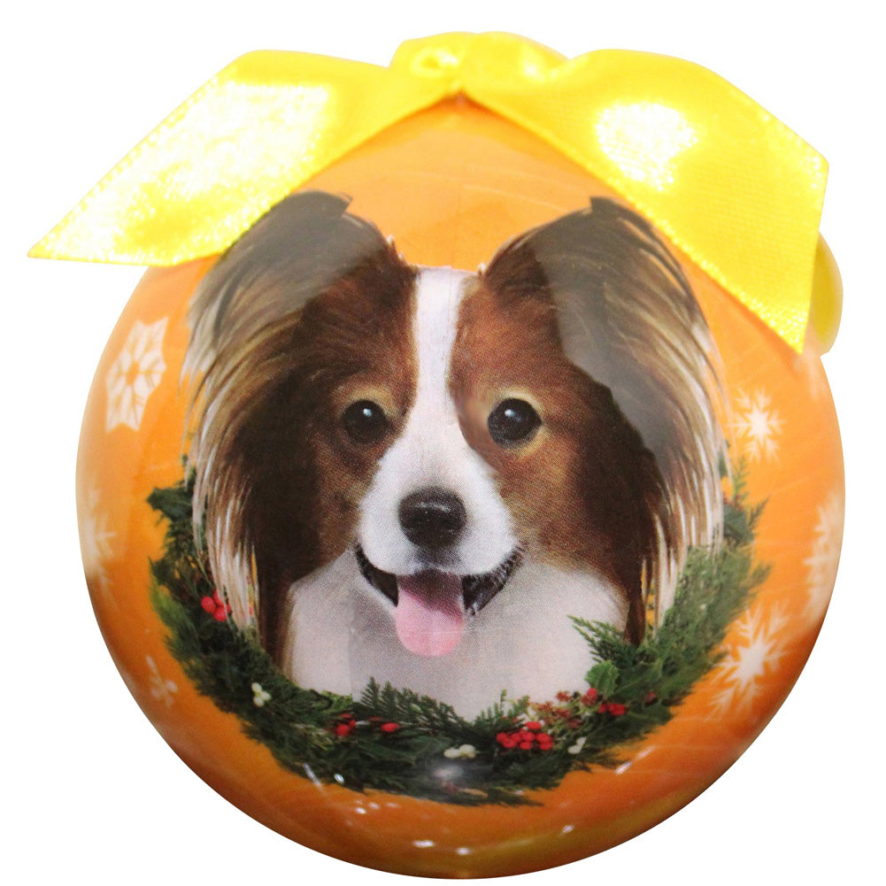 Papillon Christmas Ball Ornament 3 Pack - OS / Yellow Ornaments Old Glory   