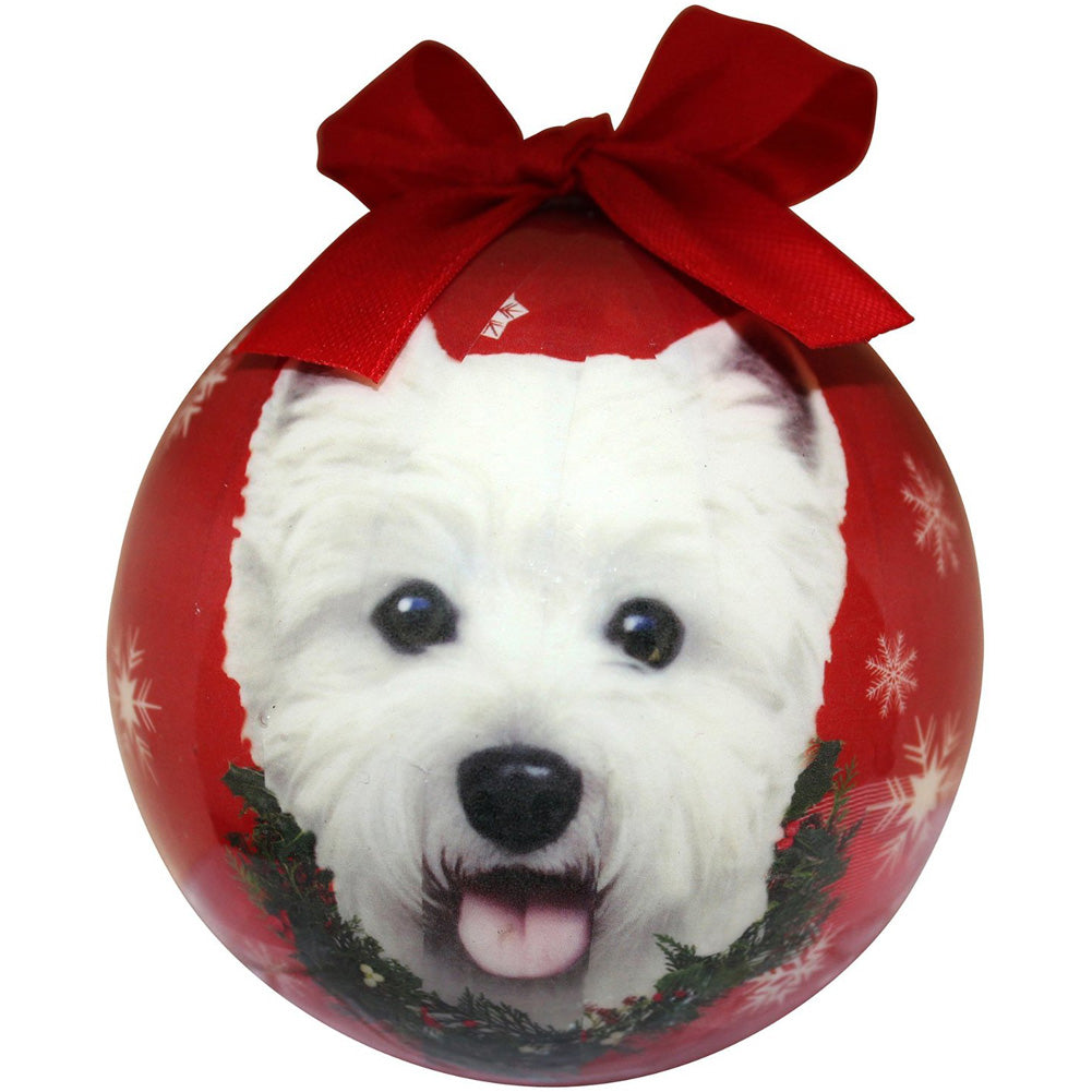 Westie Christmas Ball Ornament 6 Pack Ornaments Old Glory   
