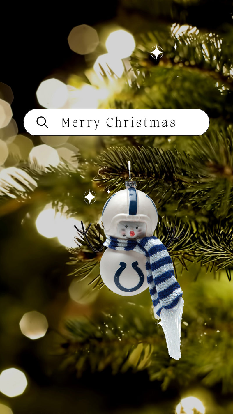 Indianapolis Colts - Blown Glass Snowman Ornament 6 Pack - OS / Multicoloured Ornaments Old Glory   