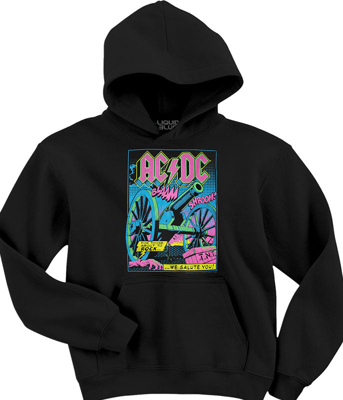 AC/DC - TNT Blacklight Mens Pullover Hoodie Men's Hoodies Old Glory   