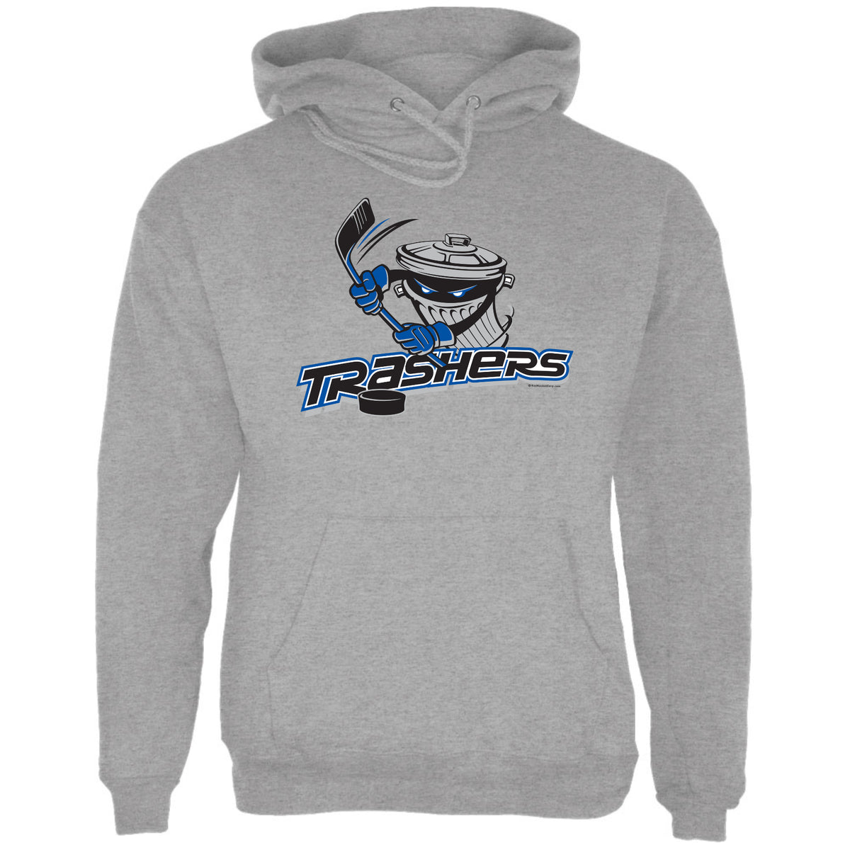 Danbury Trashers - Logo Mens Pullover Hoodie Men's Hoodies Oldglory.com SM Sport Grey