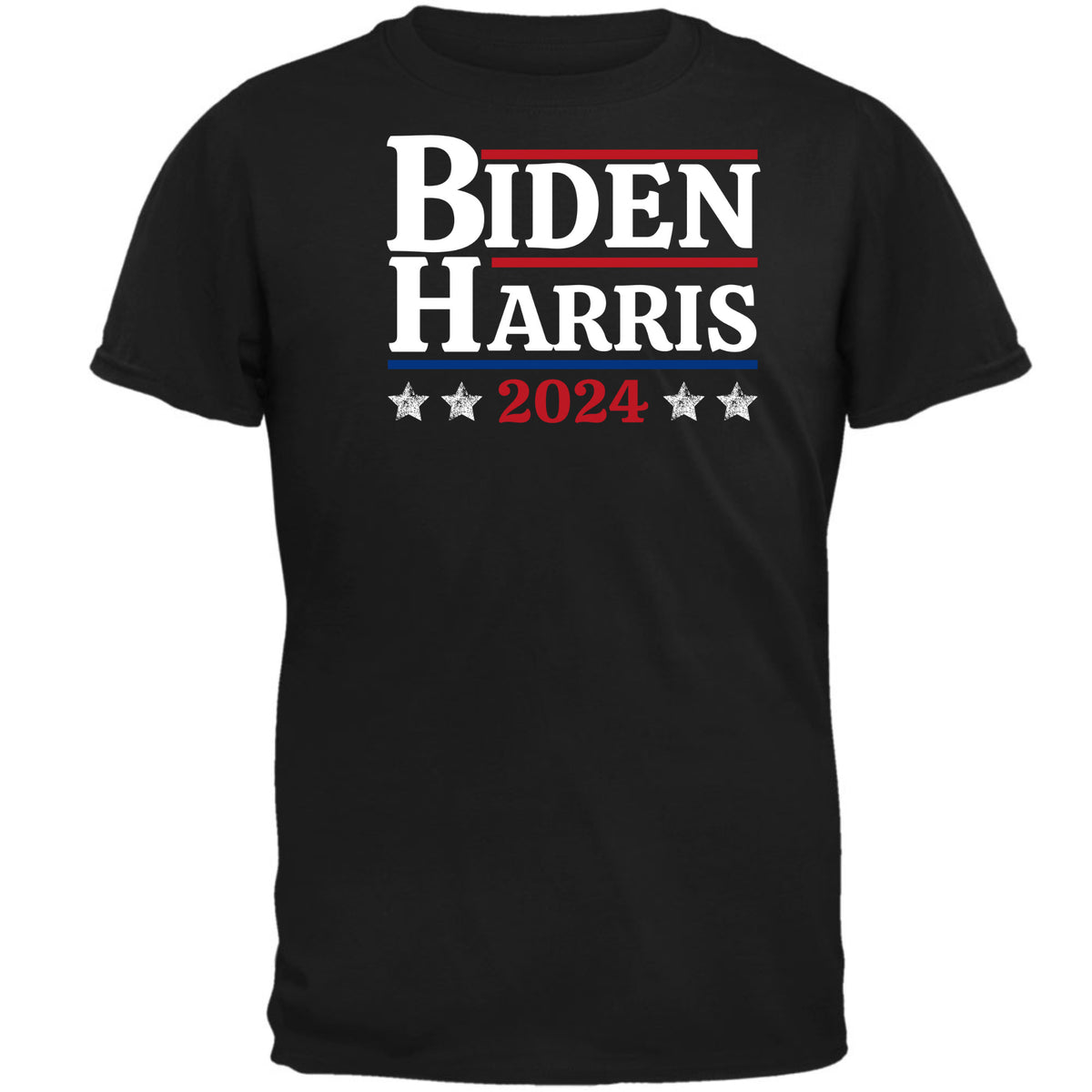 Election 2024 Biden Harris 2024 Mens T Shirt Men's T-Shirts Oldglory.com SM Black 