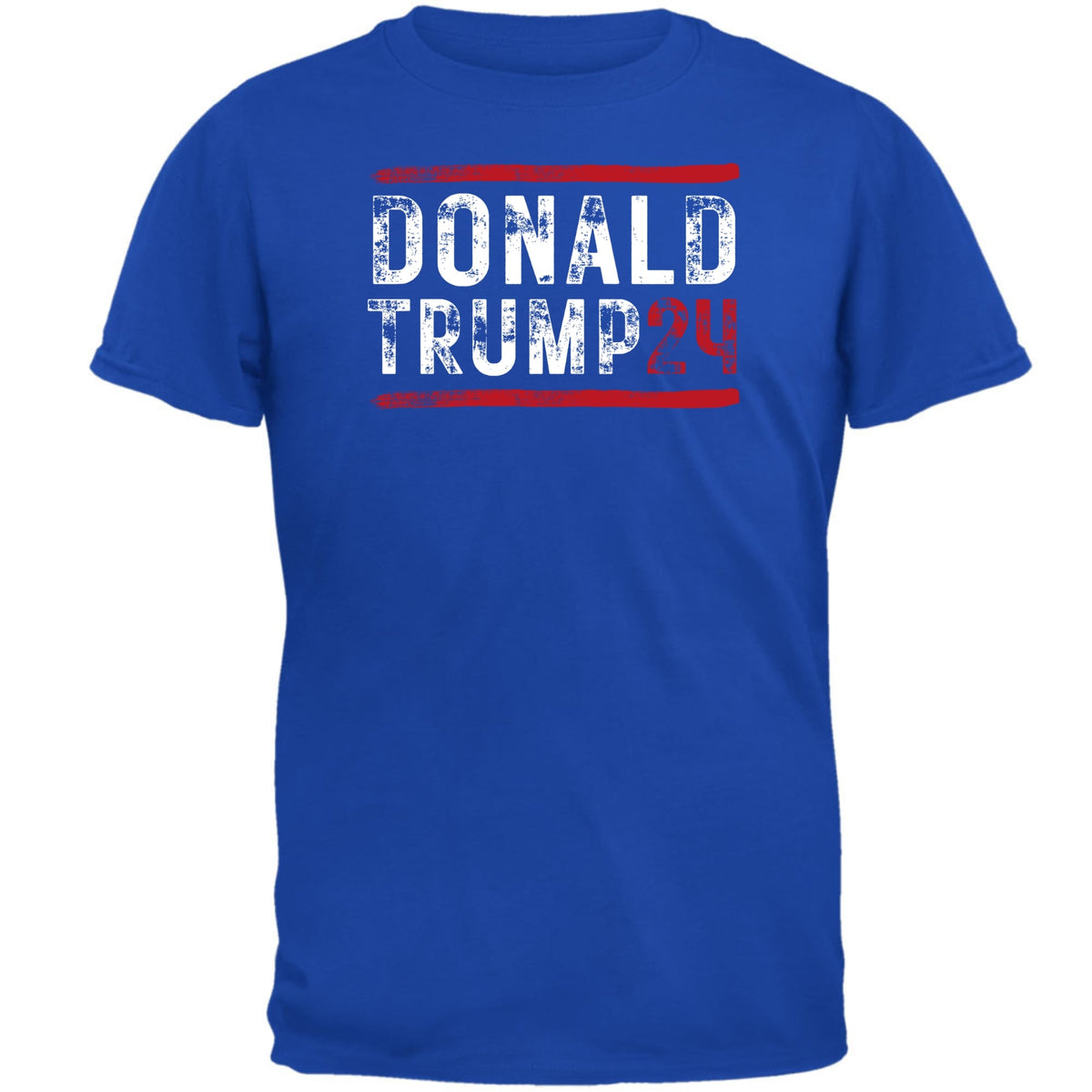 Election 2024 Trump 24 Stencil Art Mens T Shirt Men's T-Shirts Oldglory.com SM Royal 