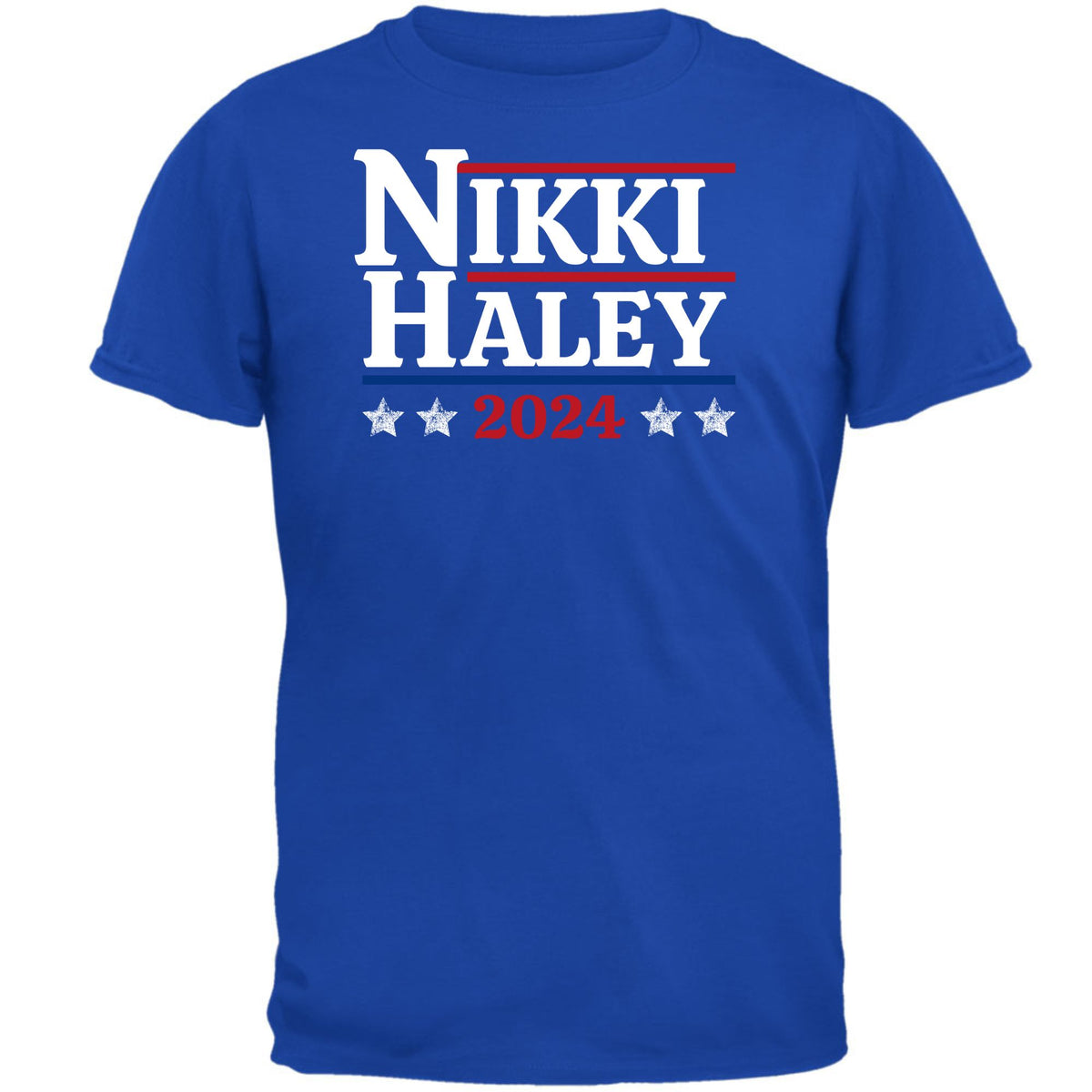 Election 2024 Nikki Haley 2024 Mens T Shirt Men's T-Shirts Oldglory.com SM Royal 