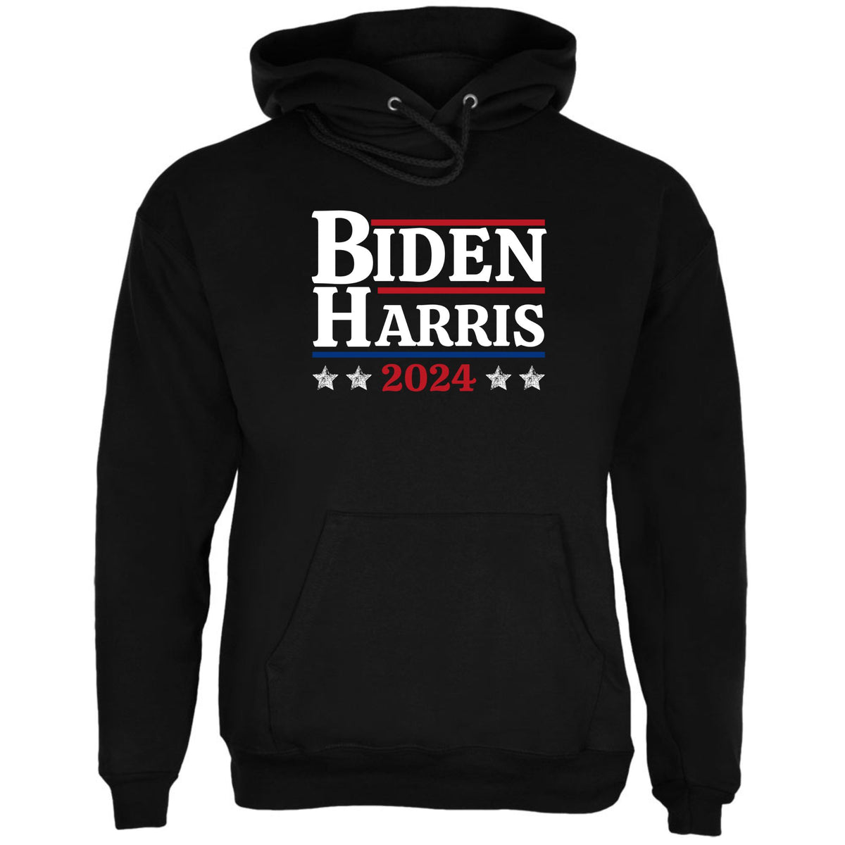 Election 2024 Biden Harris 2024 Mens Pullover Hoodie Men's Hoodies Oldglory.com SM Black 